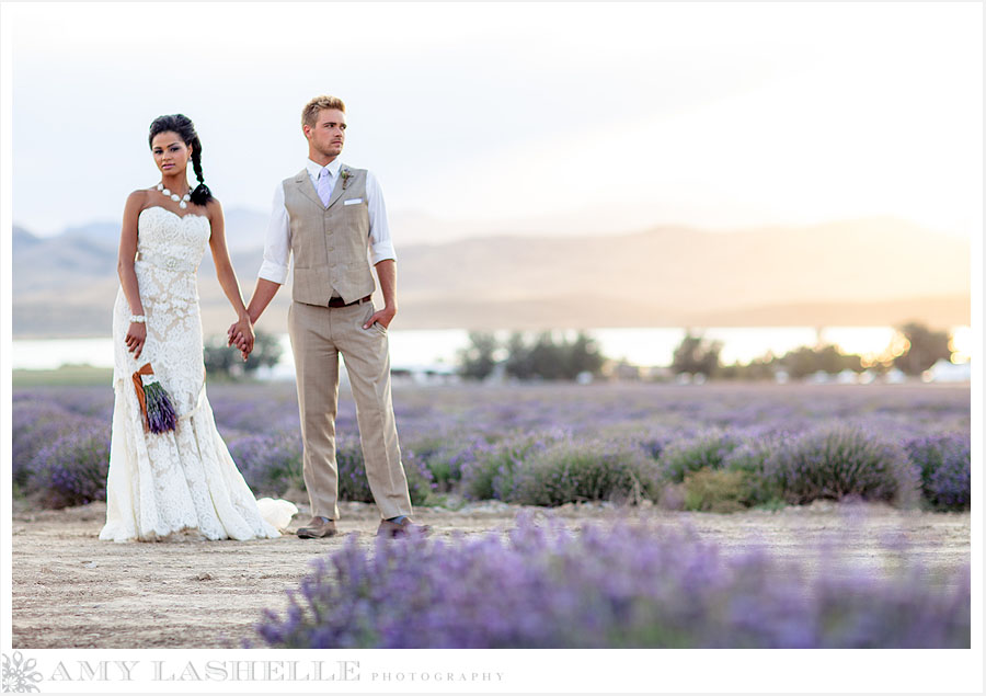 Lavender Sunset Wedding  Stylized Shoot  Mona, UT