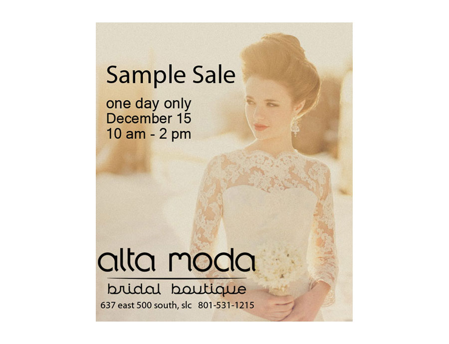 Alta Moda Bridal  Gorgeous Couture Gowns  Sample Sale