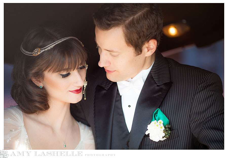 Emerald & Gold Great Gatsby Wedding in Salt Lake City