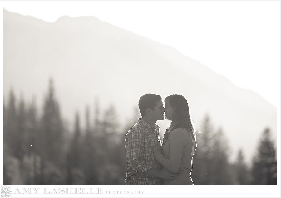 Rebekah and David  Engagement Photos  Snowbird Mountain Resort