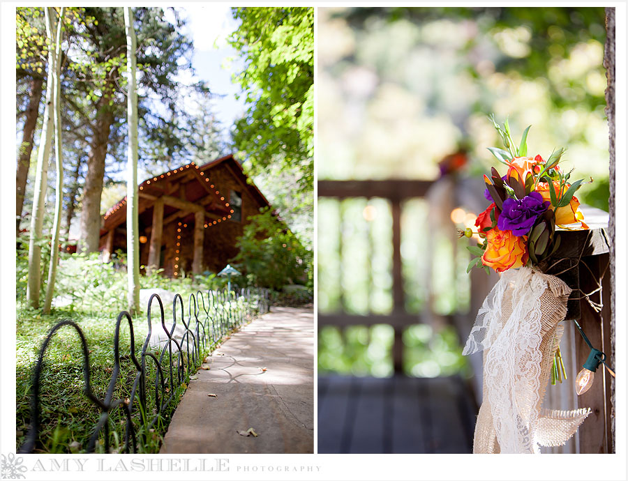 millcreek canyon log haven wedding