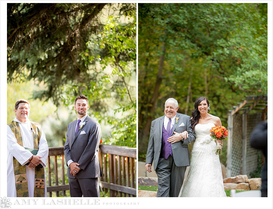 millcreek canyon log haven wedding