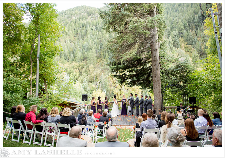 millcreek canyon log haven wedding