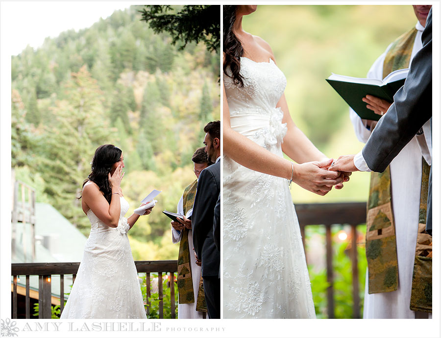 millcreek canyon log haven wedding