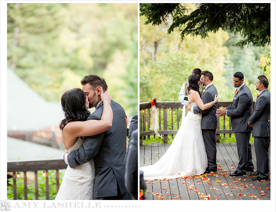 millcreek canyon log haven wedding