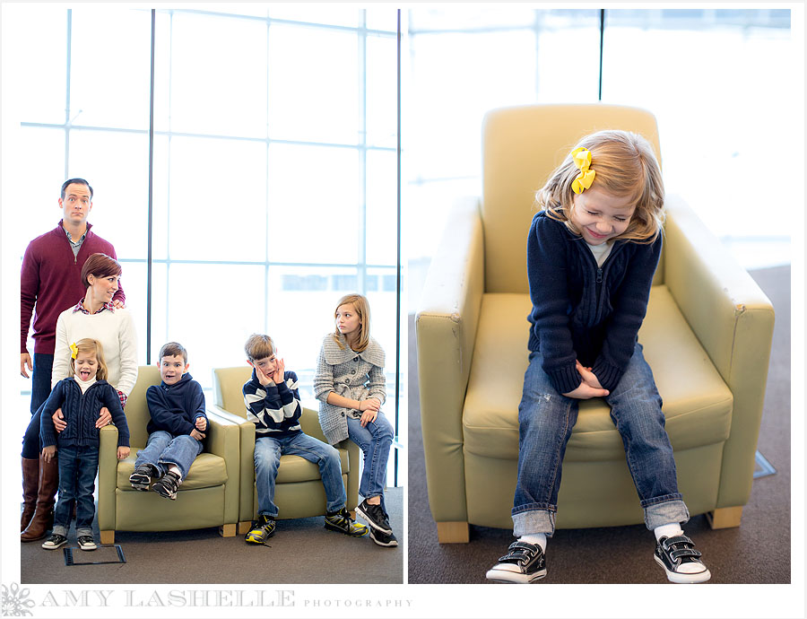 winter family photographs salt lake city downtown library