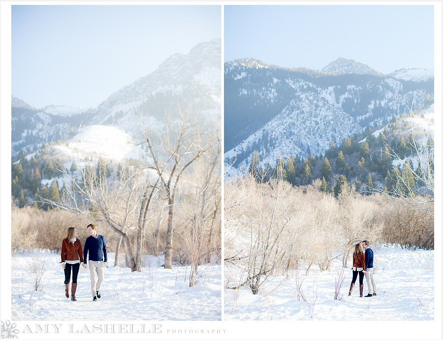 Salt Lake City Engagement Photography Snow