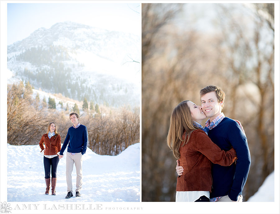 Salt Lake City Engagement Photography Snow