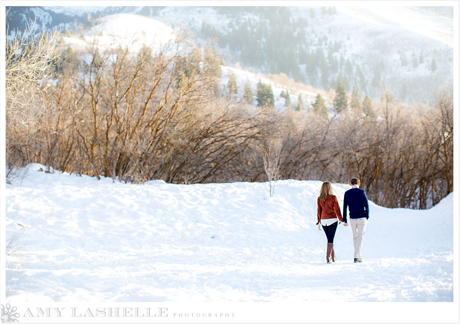 Salt Lake City Engagement Photography Snow